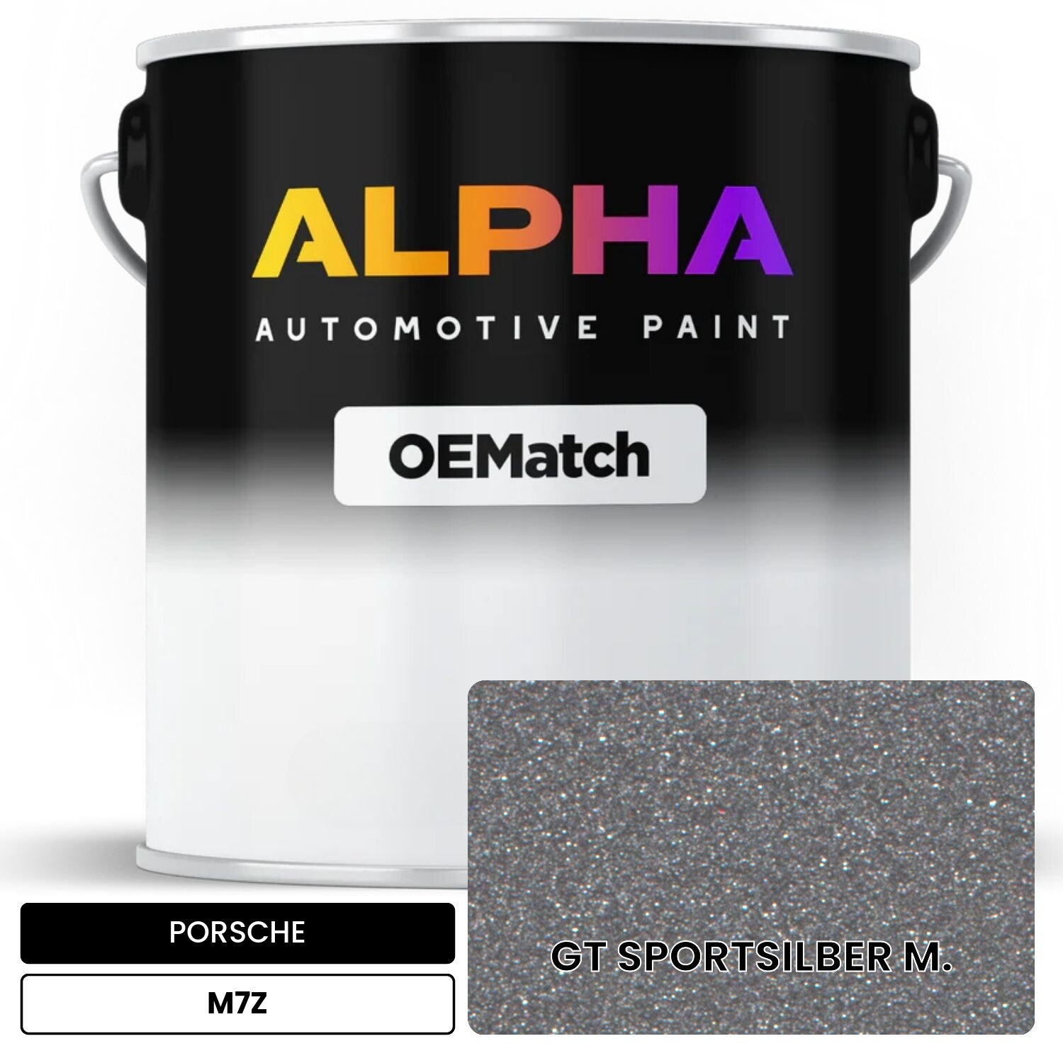 PORSCHE GT Silver Metallic M7Z OEMatch Basecoat