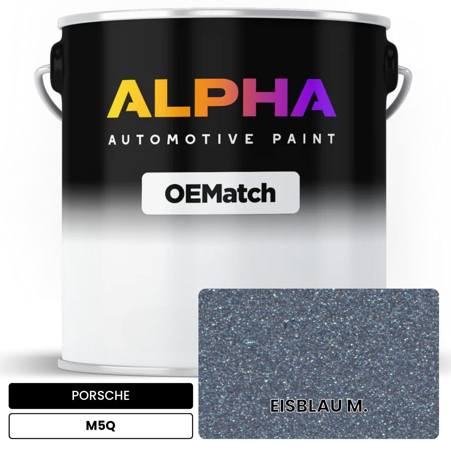 PORSCHE Ice Blue Metallic M5Q OEMatch Basecoat