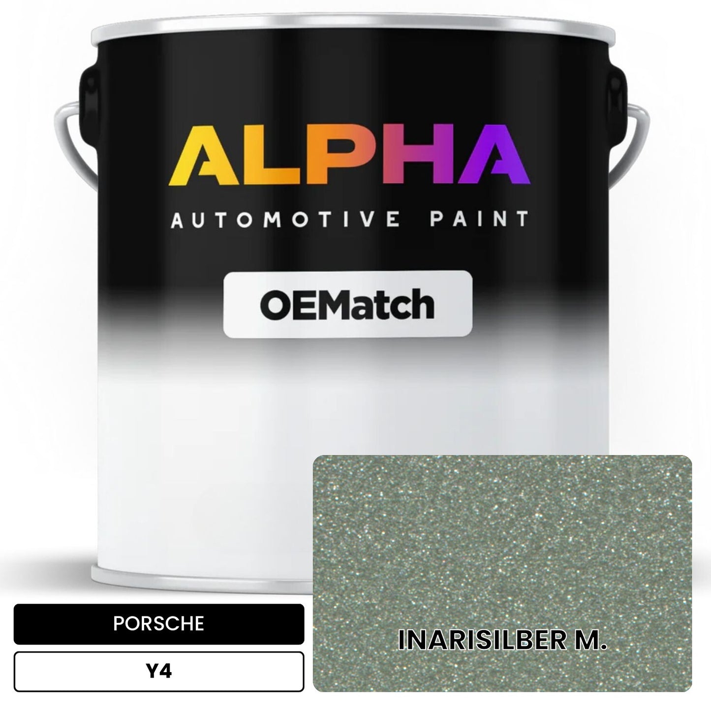 PORSCHE Inaris Silver Metallic Y4 OEMatch Basecoat