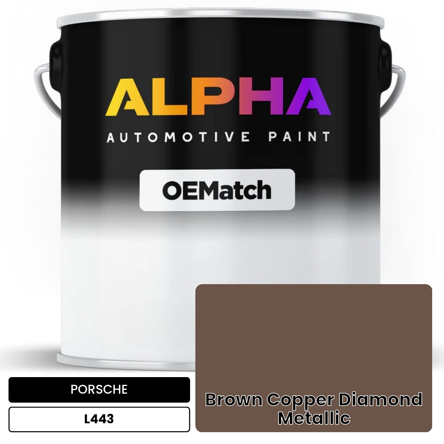 PORSCHE Brown Copper Diamond Metallic L443 OEMatch Basecoat