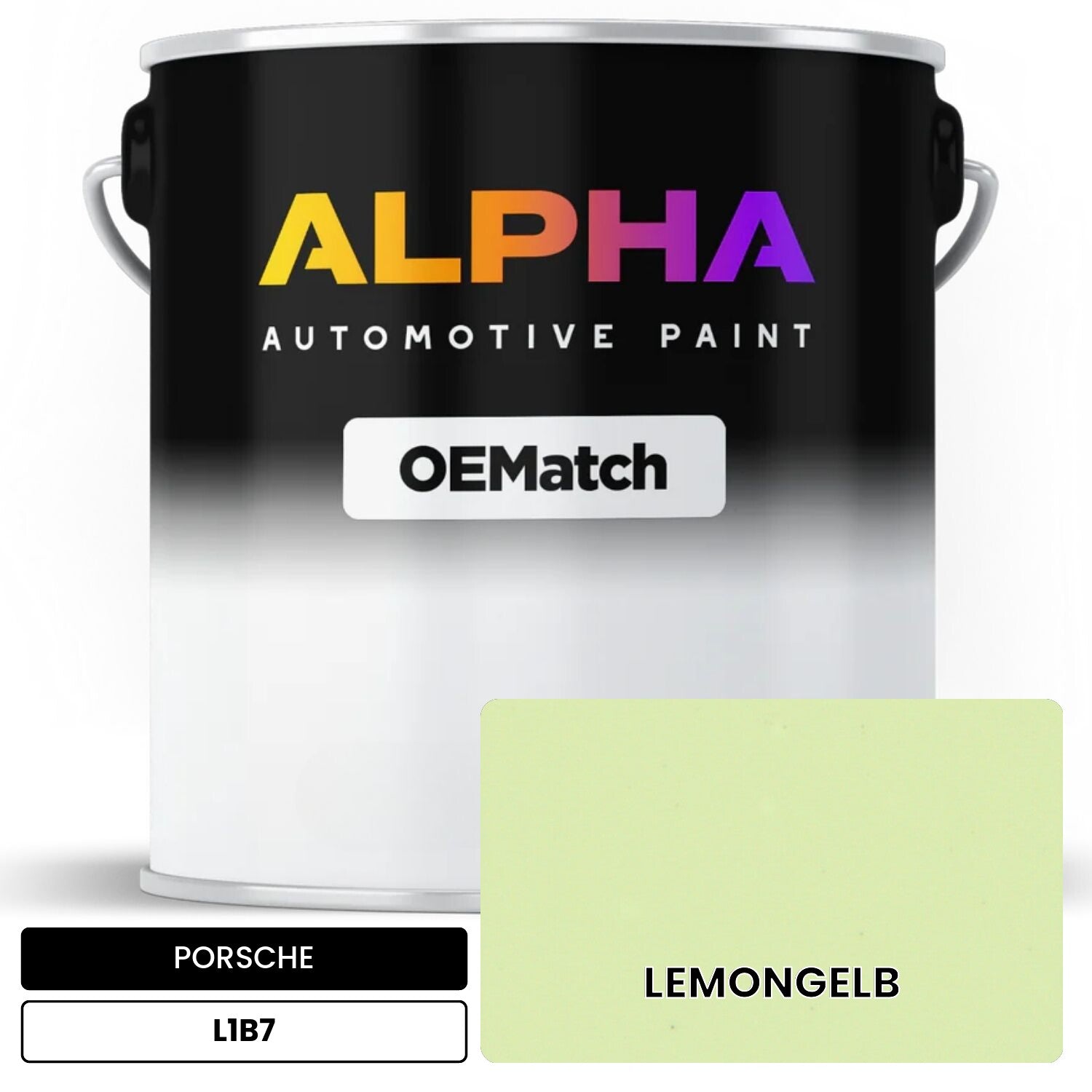 PORSCHE Lemon Yellow L1B7 OEMatch Basecoat