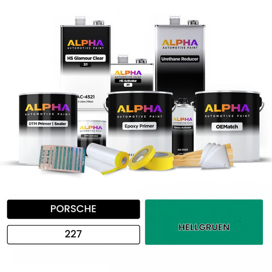 PORSCHE Light Green 227 OEMatch Vehicle Paint Kit