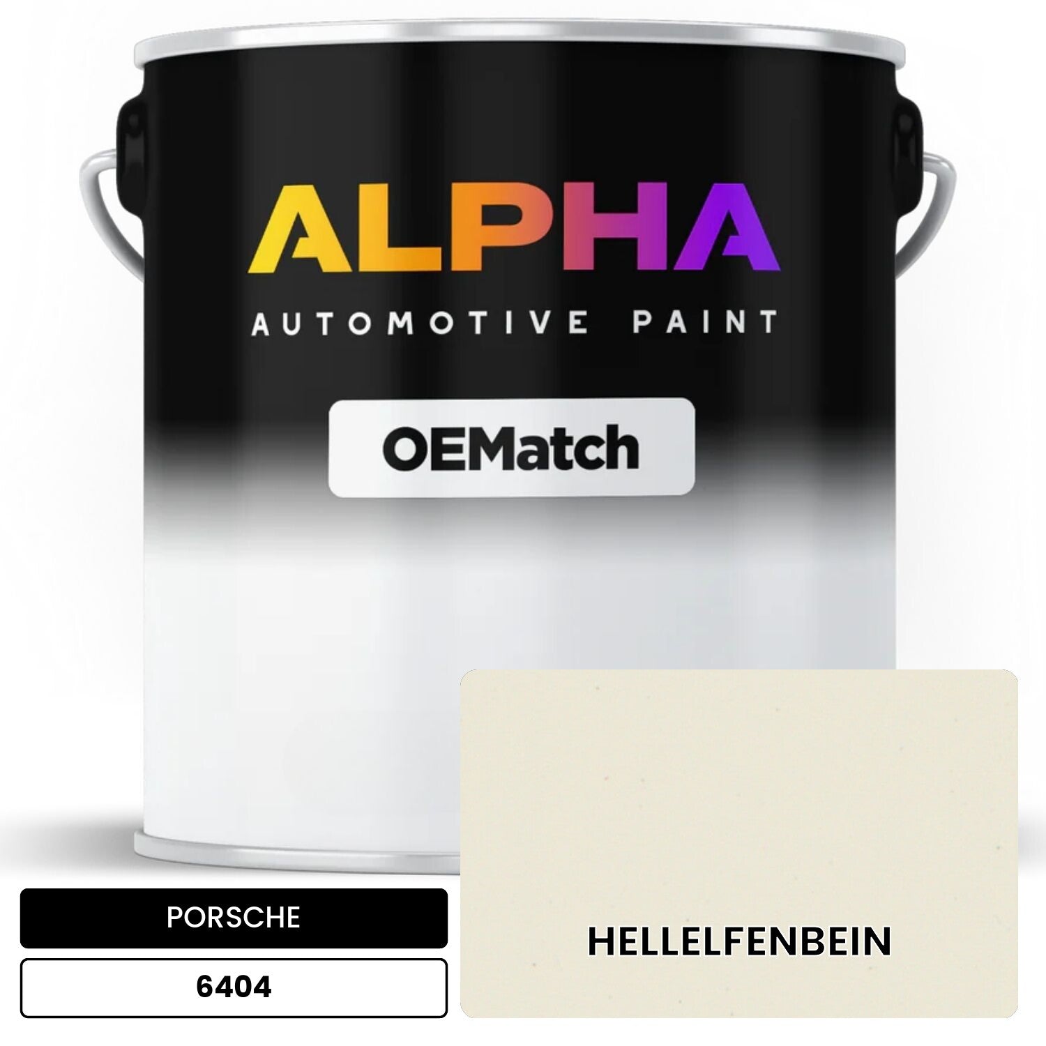 PORSCHE Light Ivory 6404 OEMatch Basecoat