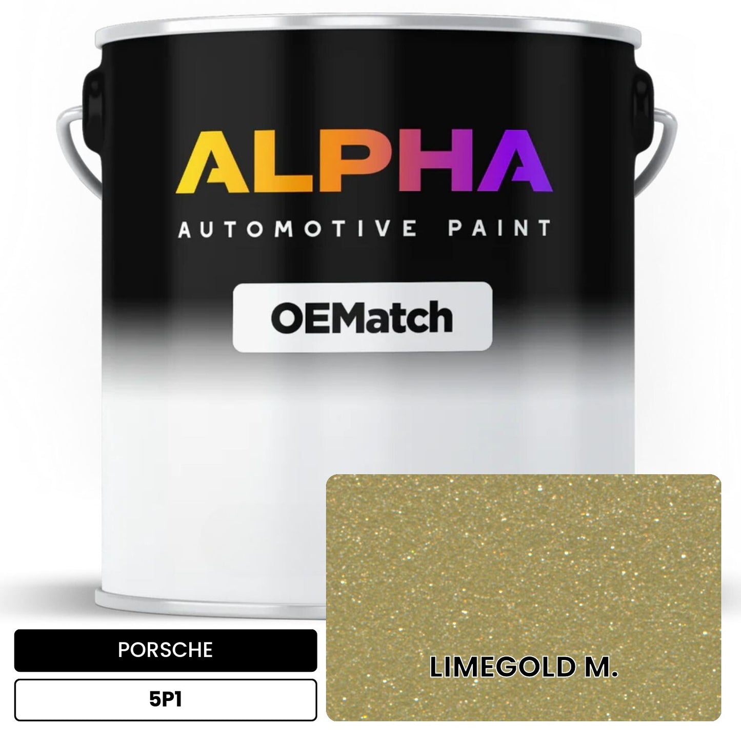 PORSCHE Lime Gold Metallic 5P1 OEMatch Basecoat