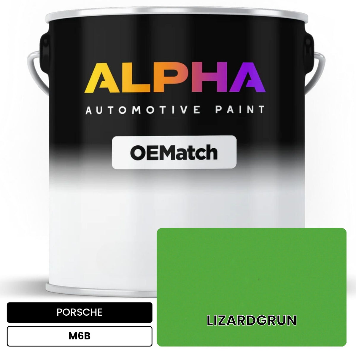 PORSCHE Lizard Green M6B OEMatch Basecoat