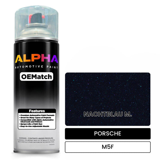 PORSCHE Midnight Blue Metallic M5F OEMatch Spraycan