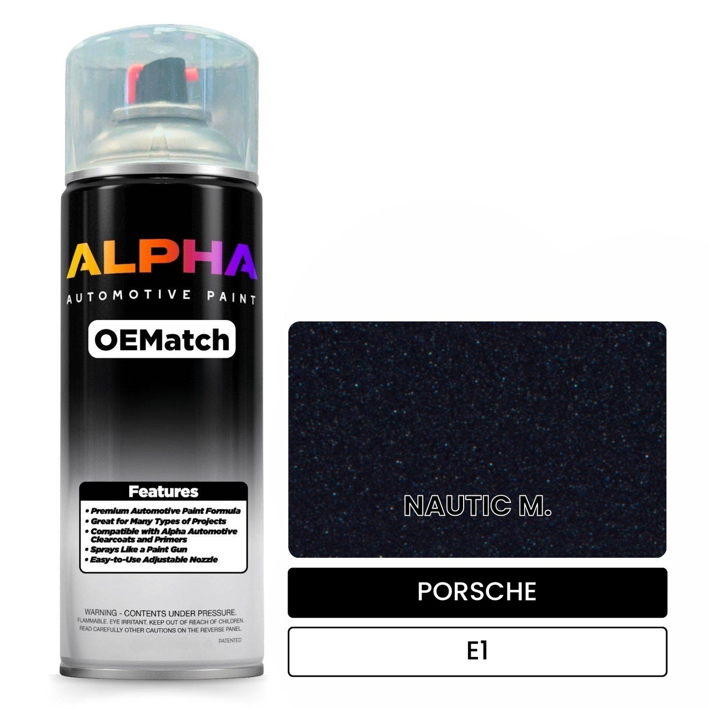 PORSCHE Ocean Blue Metallic E1 OEMatch Spraycan