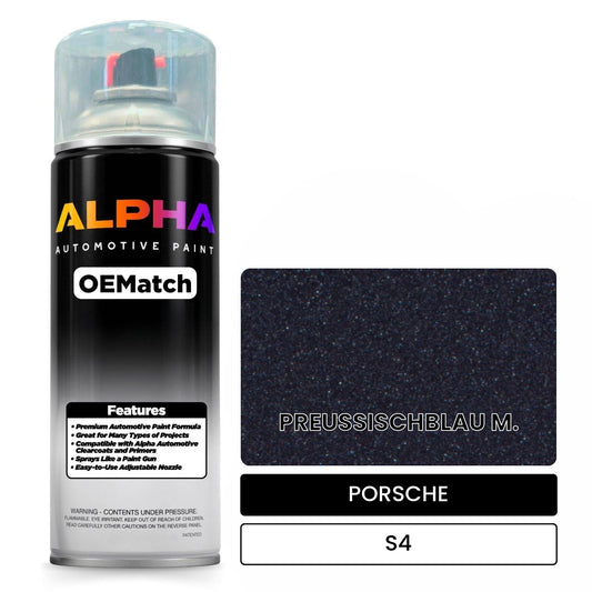 PORSCHE Prussian Blue Metallic S4 OEMatch Spraycan