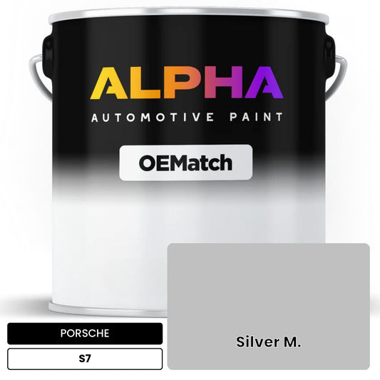 PORSCHE Silver M. S7 OEMatch Basecoat
