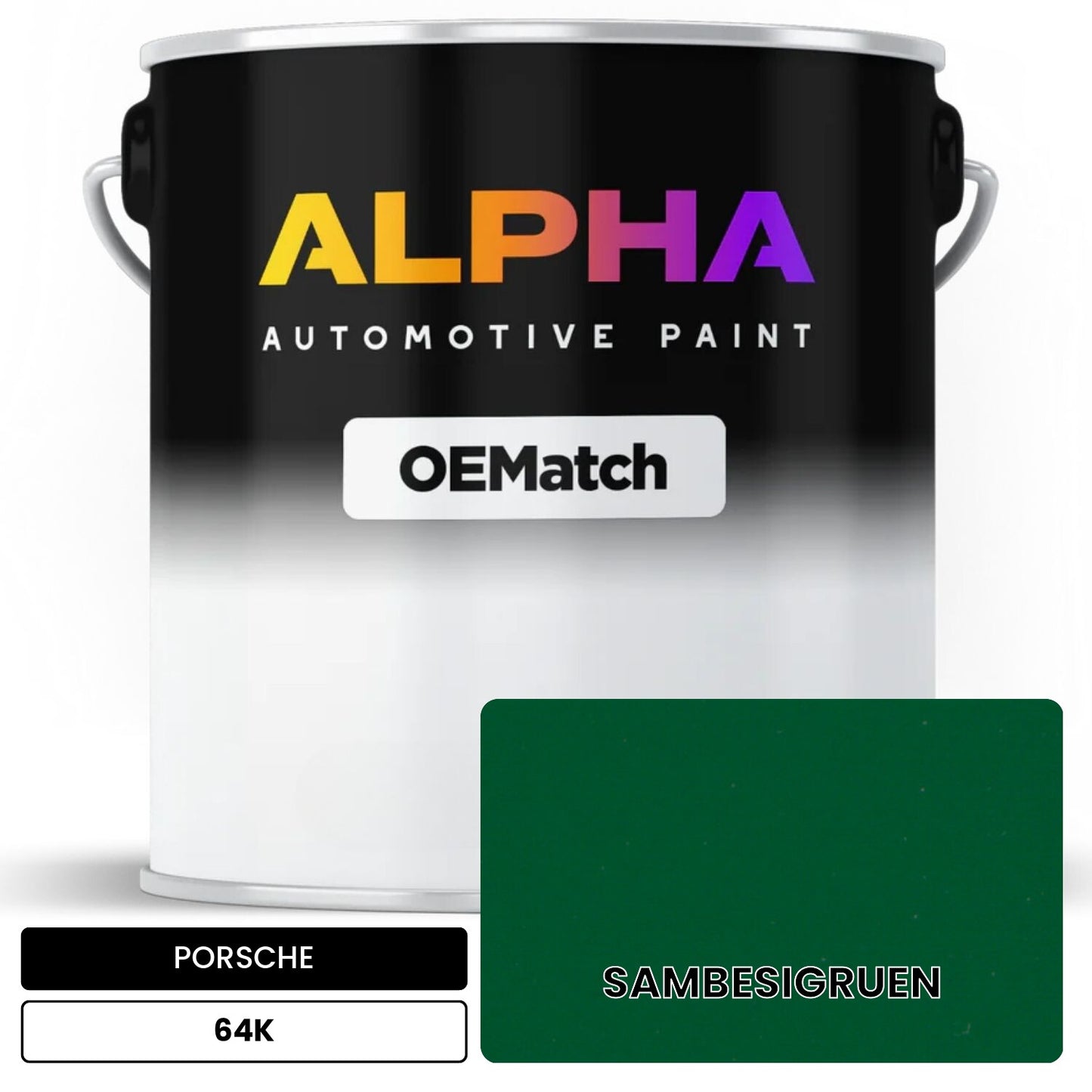 PORSCHE Sambesi Green 64K OEMatch Basecoat