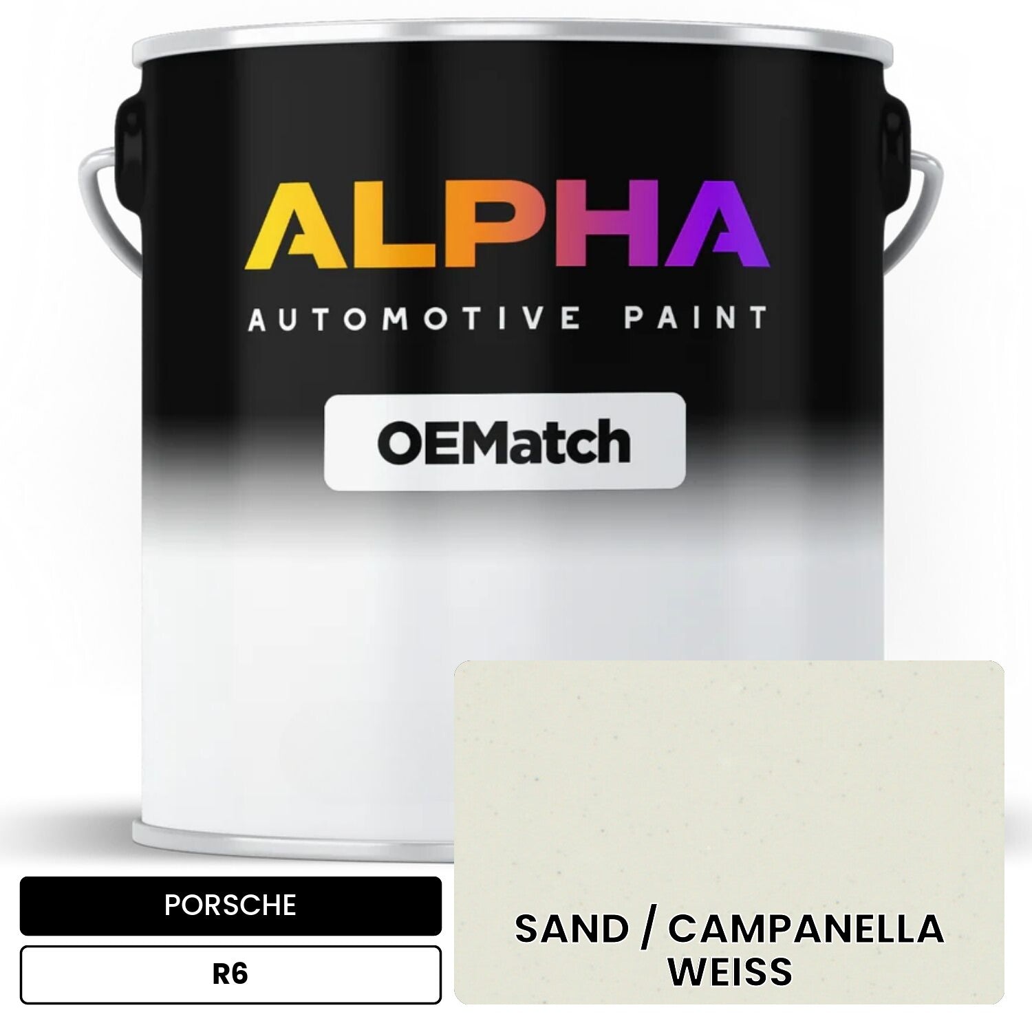 PORSCHE Sand White R6 OEMatch Basecoat