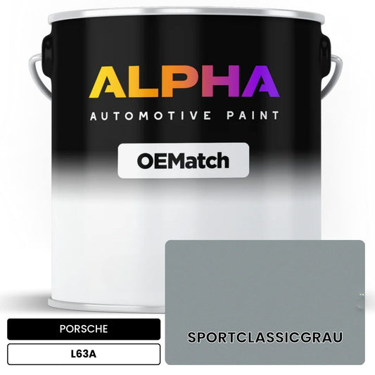 PORSCHE Sport Classic Grey L63A OEMatch Basecoat