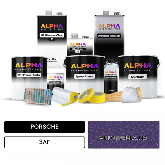 PORSCHE Violet Blue Metallic 3AF OEMatch Vehicle Paint Kit