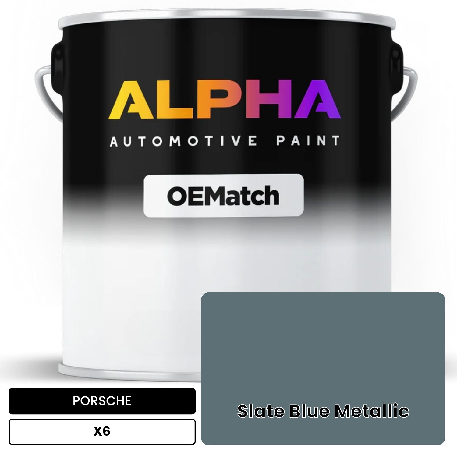 PORSCHE Slate Blue Metallic X6 OEMatch Basecoat