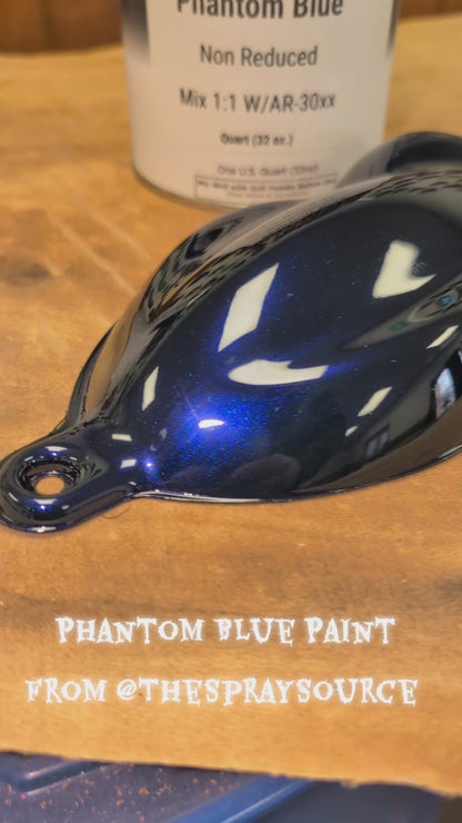Phantom Blue Painted Sample (Black Ground Coat)