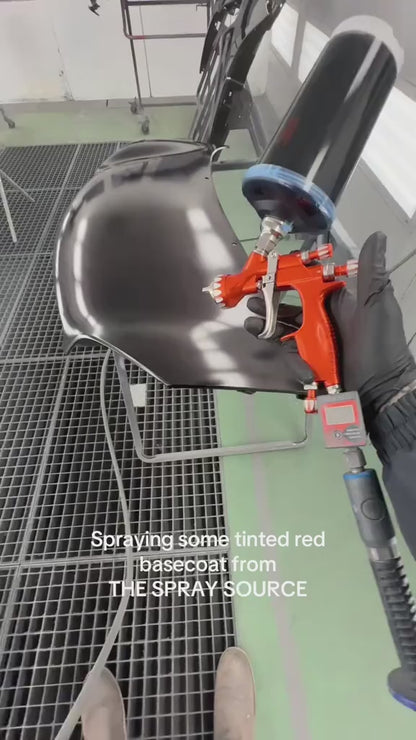 Tinted Red Spray Can