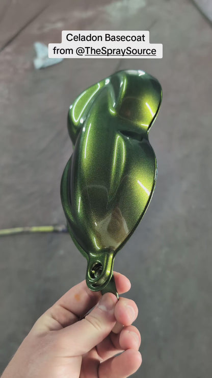 Celadon Green Painted Sample (Black Ground Coat)