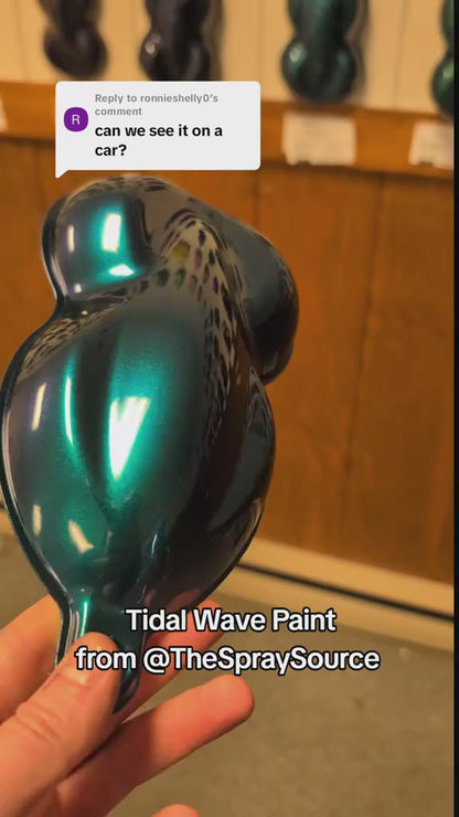 Tidal Wave Painted Sample (Black Ground Coat)