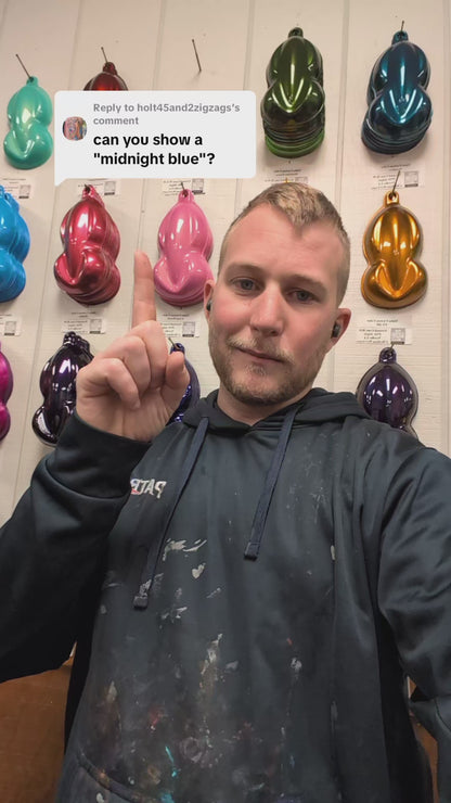 Tinted Blue Spray Can