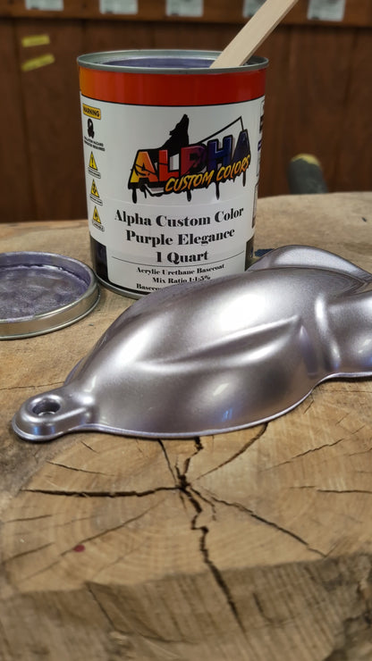 Purple Elegance Painted Sample (Grey Ground Coat)