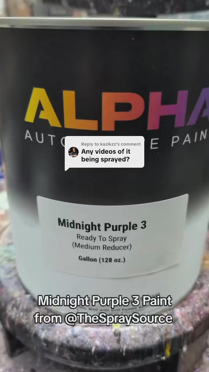 Midnight Purple 3 Alpha Custom Color Aerosol Spray Can Midcoat