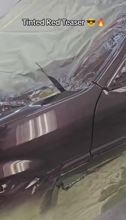 Tinted Red Spray Can