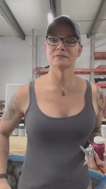 Dahlia Painted Sample (Black Ground Coat)