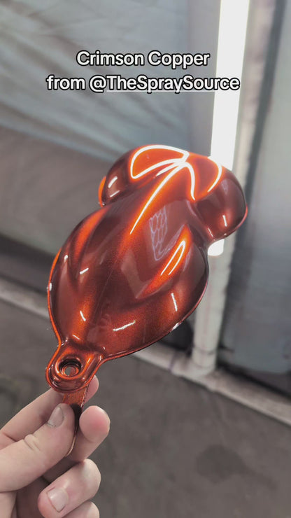 Crimson Copper Painted Sample (Black Ground Coat)