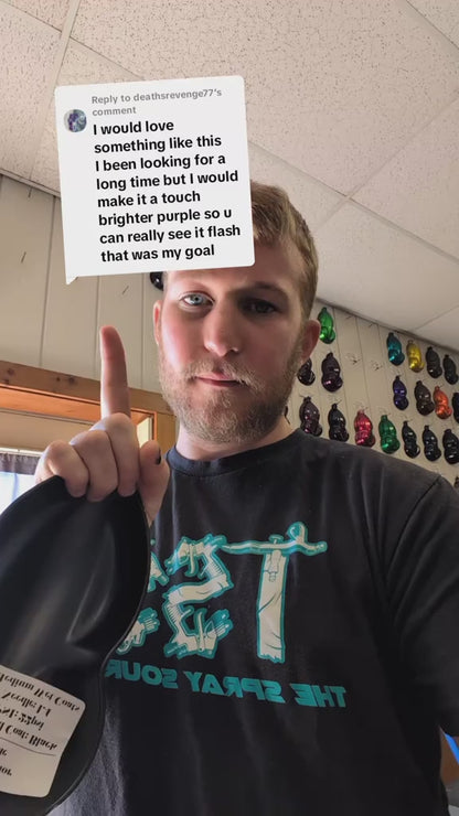 Tinted Purple Spray Can