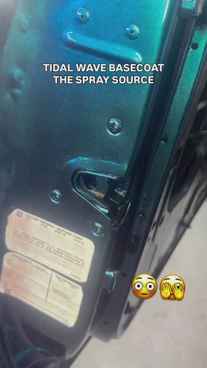 Tidal Wave Painted Sample (Black Ground Coat)