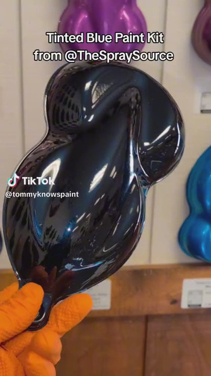 Tinted Blue Spray Can