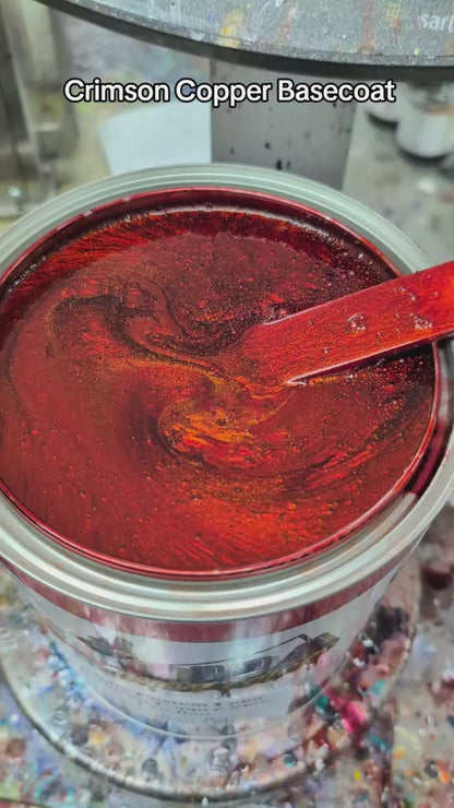 Crimson Copper Painted Sample (Black Ground Coat)
