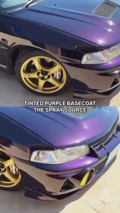 Tinted Purple Spray Can