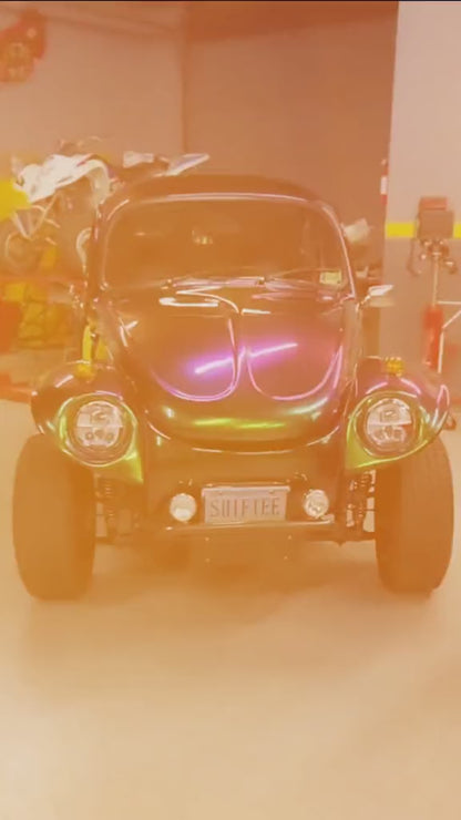 Raven Superflake Painted Sample (Black Ground Coat)