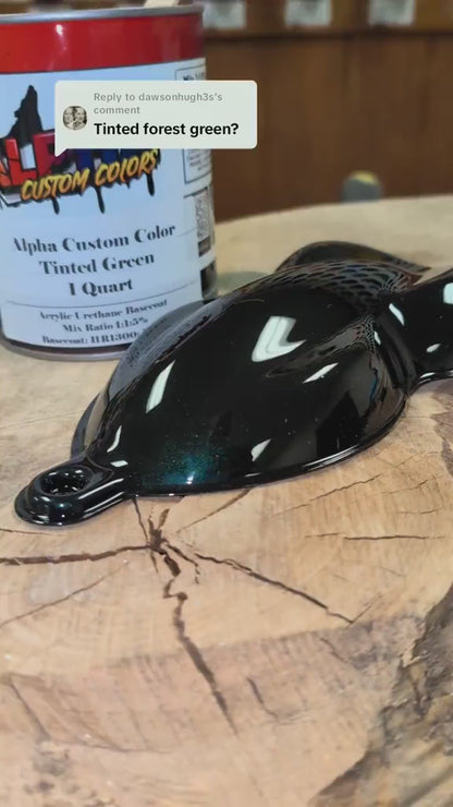 Tinted Green Spray Can