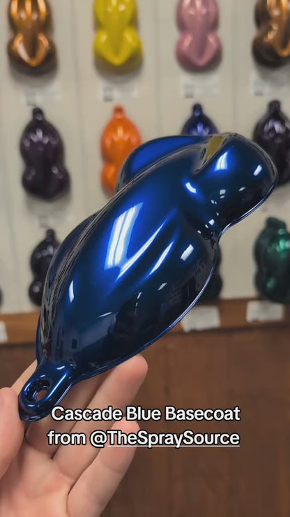 Cascade Blue Painted Sample (Black Ground Coat)