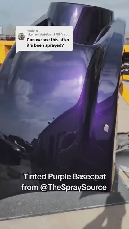 Tinted Purple Spray Can