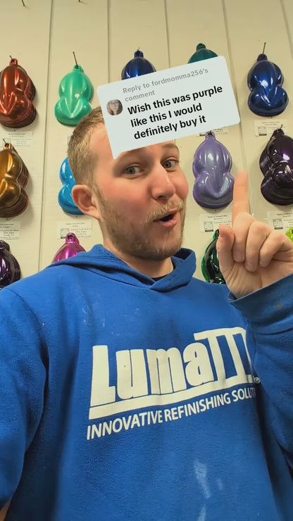 Tinted Purple Spray Can