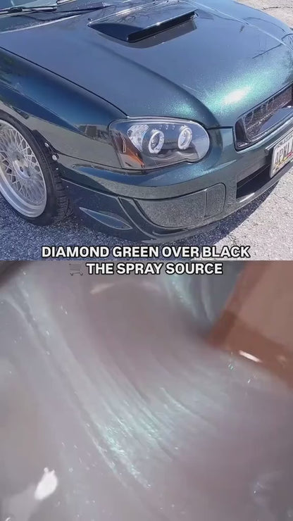 Diamond Green Painted Sample (Black Ground Coat)