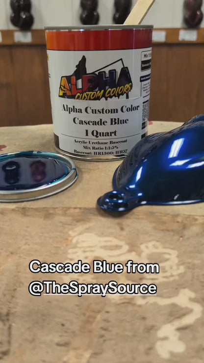 Cascade Blue Painted Sample (Black Ground Coat)