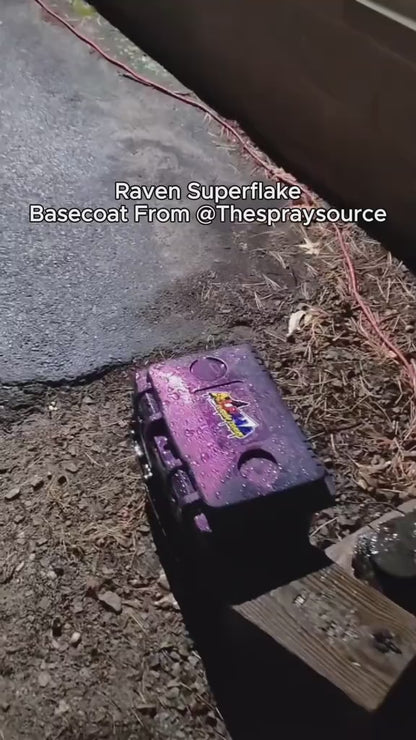 Raven Superflake Painted Sample (Black Ground Coat)