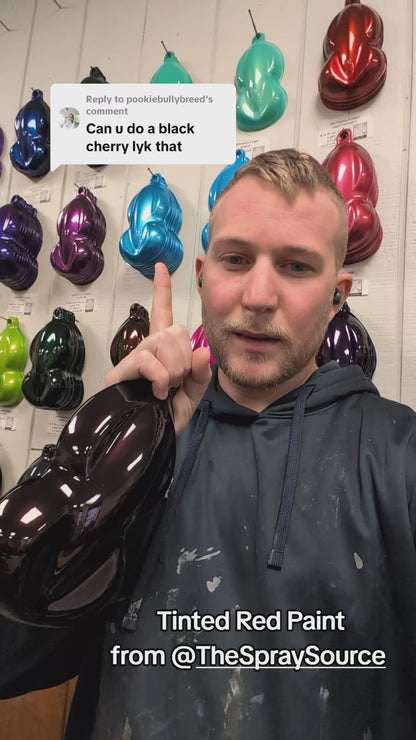 Tinted Red Spray Can