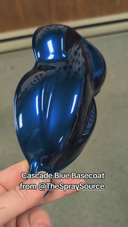 Cascade Blue Painted Sample (Black Ground Coat)