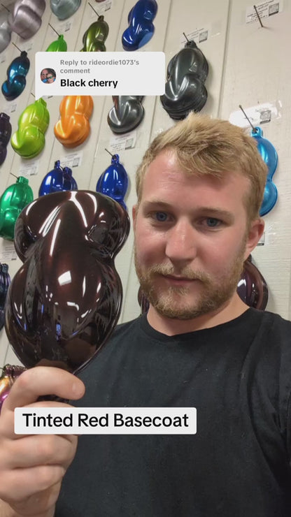 Tinted Red Spray Can