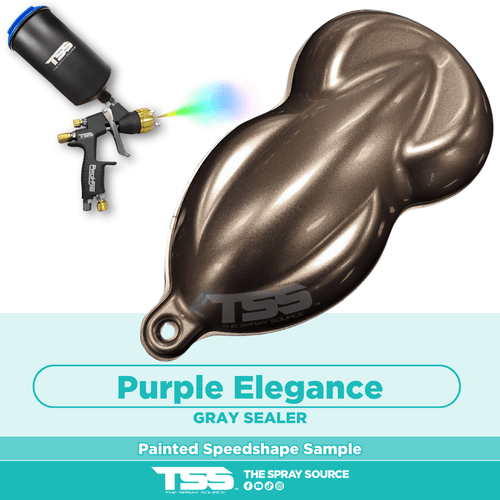 Purple Elegance Painted Sample (Grey Ground Coat)