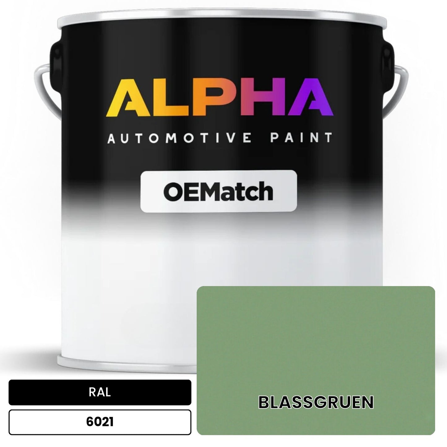 RAL BLASSGRUEN 6021 OEMatch Basecoat
