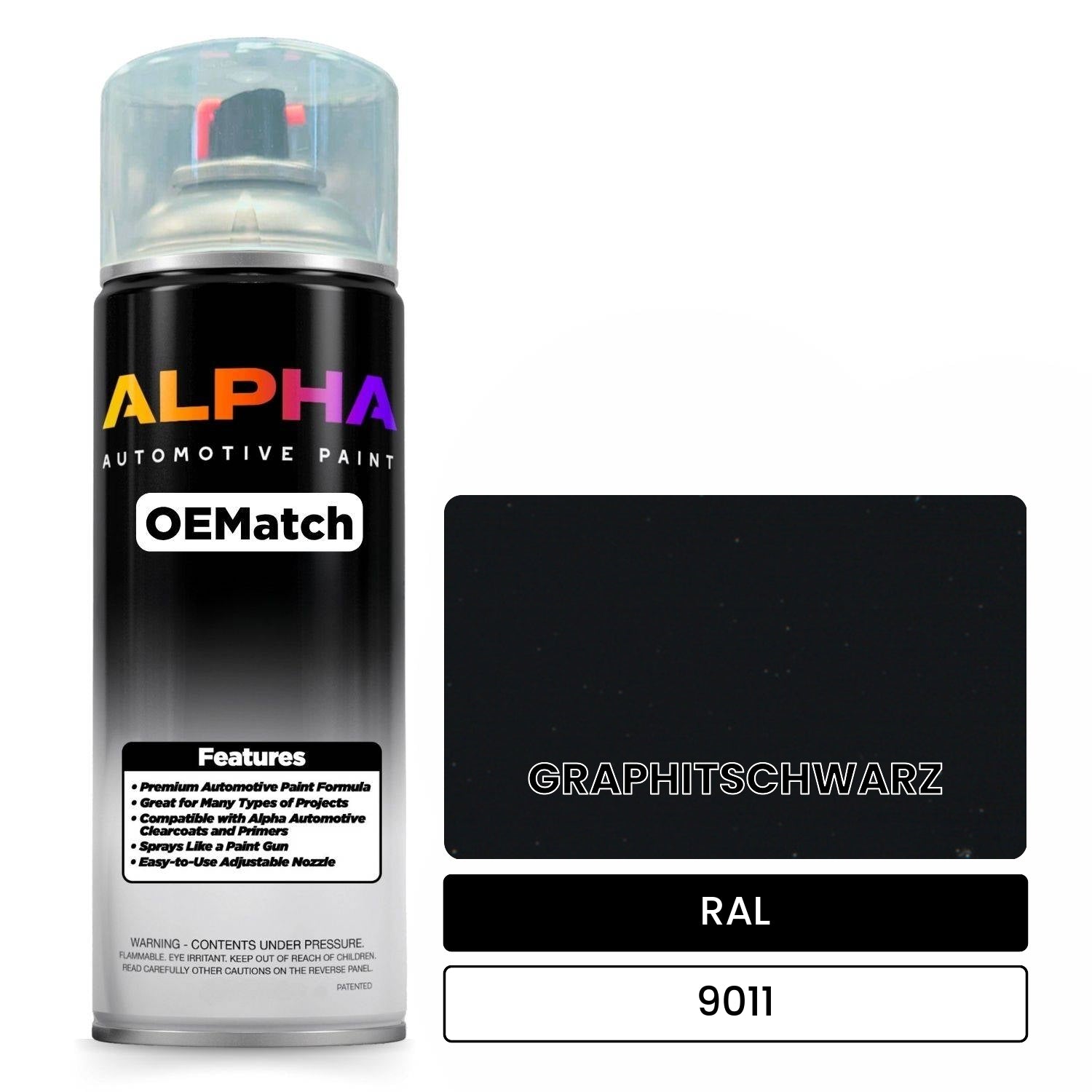 RAL GRAPHITSCHWARZ 9011 OEMatch Spraycan