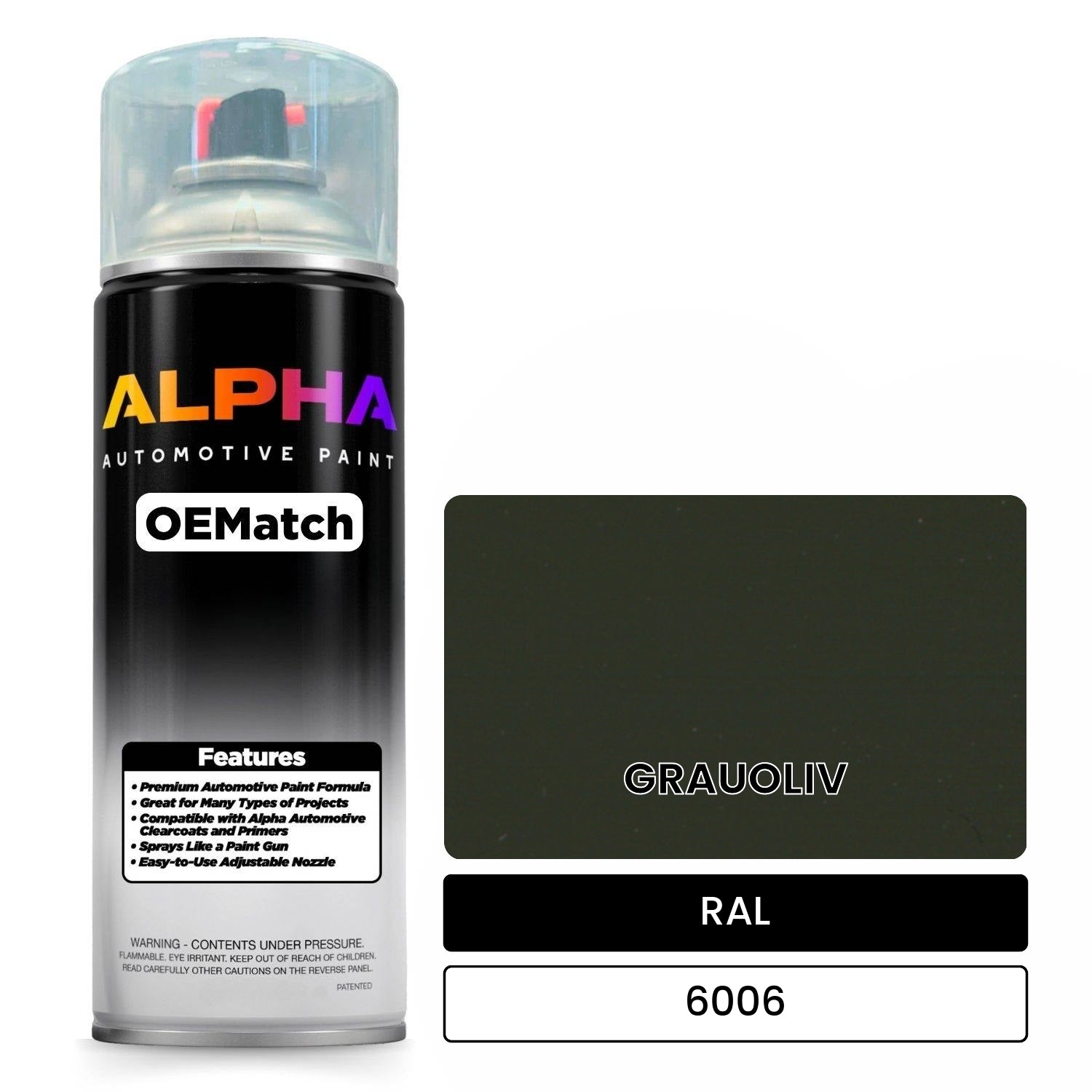 RAL GRAUOLIV 6006 OEMatch Spraycan