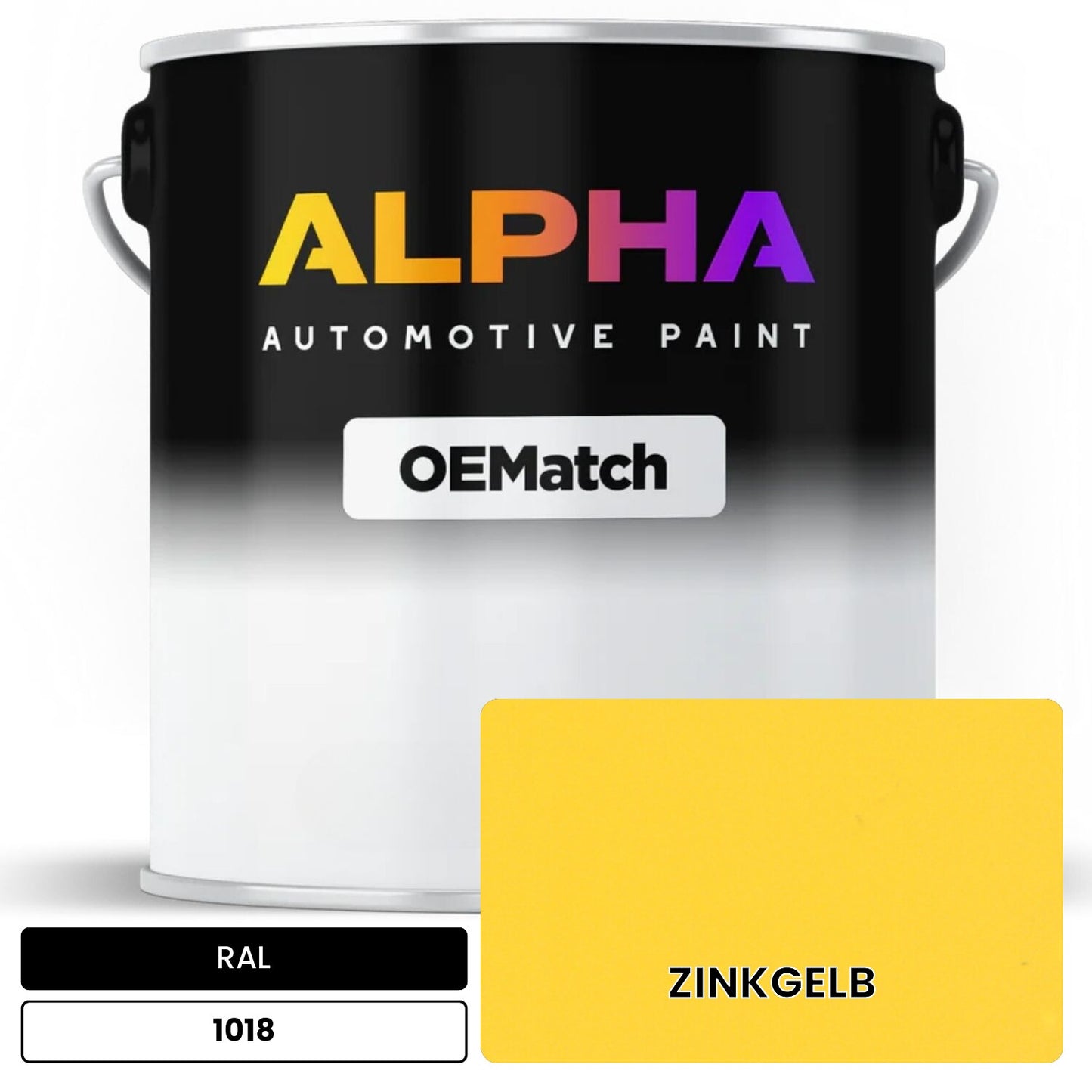 RAL ZINKGELB 1018 OEMatch Basecoat