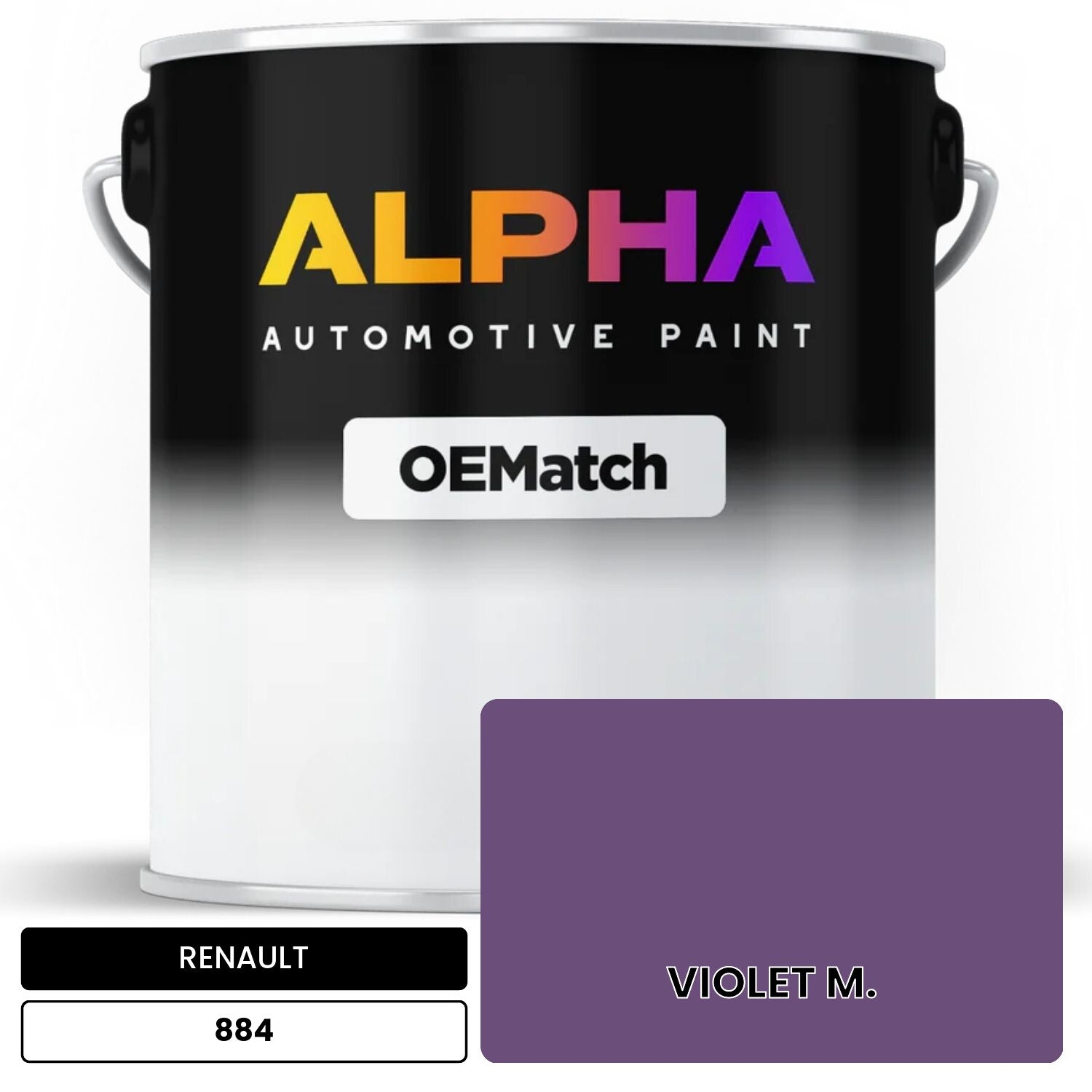 RENAULT VIOLET M. 884 OEMatch Basecoat
